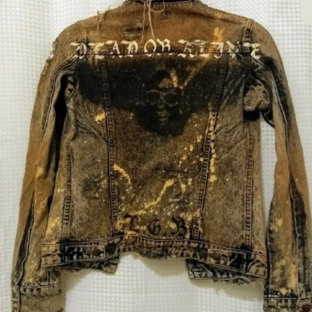 Le Grande Bleu | Jackets & Coats | Lgb Distressed Denim Jacket | Poshmark